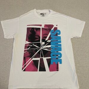 Propper Savage Graphic Tee - White with Pink and Blue